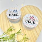 Caixa redonda pequena dia dos Avós