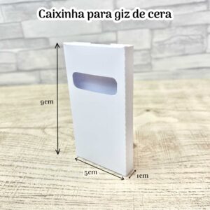 Molde caixinha para 6 giz de cera