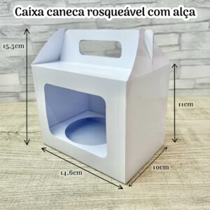 Molde caixa para caneca rosqueável com alça