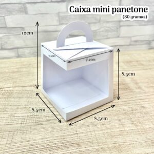Molde caixa mini panetone