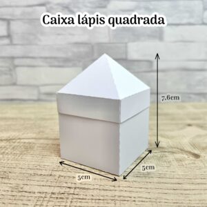 Molde caixa lápis quadrada