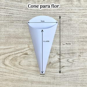 Molde cone para flor