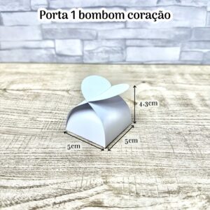 Molde porta 1 bombom coração