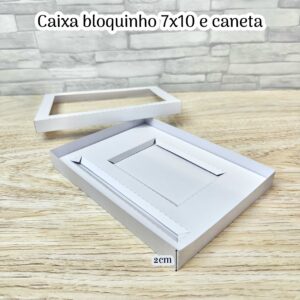 Molde caixa bloquinho 7x10 e caneta