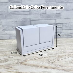Molde calendário cubo permanente