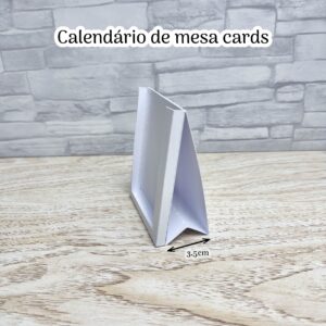 Molde calendário de mesa cards