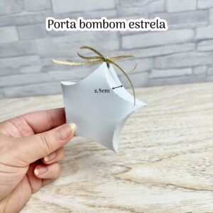 Molde porta bombom estrela