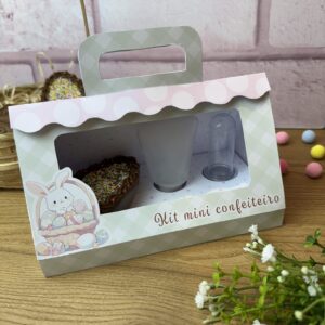 Maleta triângulo (Kit Mini Confeiteiro) Páscoa 2025