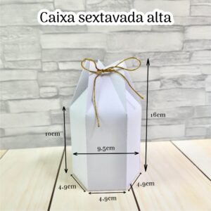 Molde caixa sextavada alta