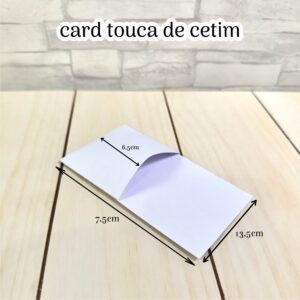 Molde card touca de cetim