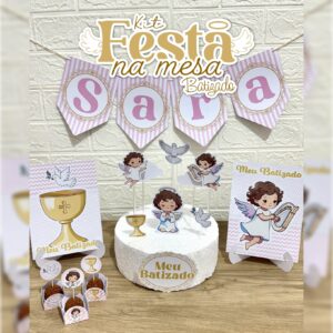 Kit festa na mesa - Batizado