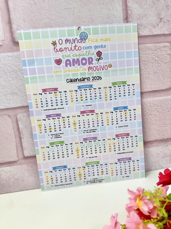Coleção Calendários Fofos 2026 - Imagem 2