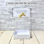 Molde caixa sacola de acetato