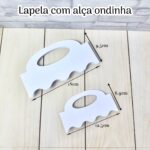 Molde lapela com alça ondinha